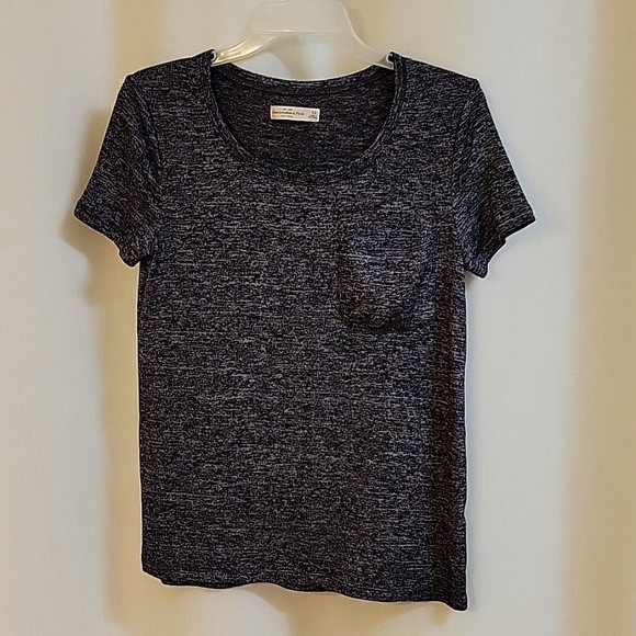 Abercrombie & Fitch Black heathered t-shirt X-small - Picture 1 of 3